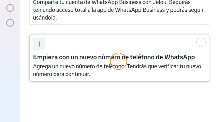 Autorización de compartir cuenta de WhatsApp Business