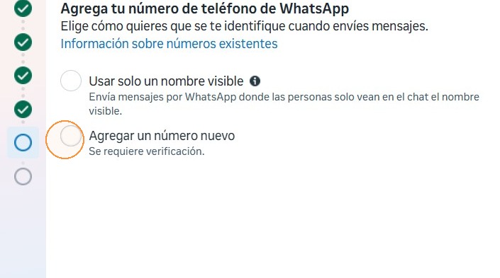 Campo para agregar un nuevo número de teléfono
